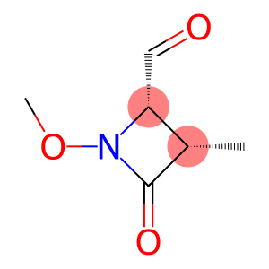 2-Azetidinecarboxaldehyde, 1-methoxy-3-methyl-4-oxo-, (2S-cis)- (9CI)