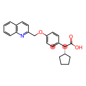 (αR)-α-Cyclopentyl-4-(2-quinolinylmethoxy)-benzeneacetic acid