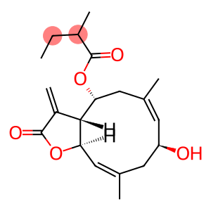 2α-Hydroxy-8β-(2-methylbutyryloxy)costunolide