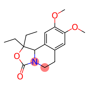 3H-Oxazolo[4,3-a]isoquinolin-3-one,  1,1-diethyl-1,5,6,10b-tetrahydro-8,9-dimethoxy-