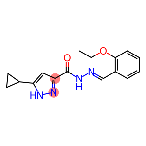 (E)-3-cyclopropyl-N-(2-ethoxybenzylidene)-1H-pyrazole-5-carbohydrazide