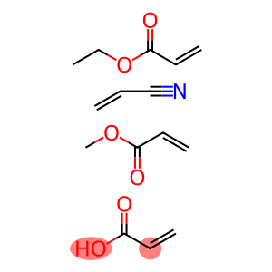 2-Propenoic acid polymer with ethyl 2-propenoate, methyl 2-propenoate and 2-propene-nitrile, ammonium salt