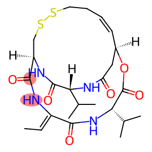 (1R,4S,7Z,10S,16E,21R)-7-ethylidene-4,21-bis(1-methylethyl)-2-oxa-12,13-dithia-5,8,20,23-tetraazabicyclo[8.7.6]tricos-16-ene-3,6,9,19,22-pentone
