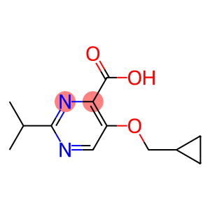 5-(cyclopropylmethoxy)-2-(propan-2-yl)pyrimidine-4-carboxylic acid