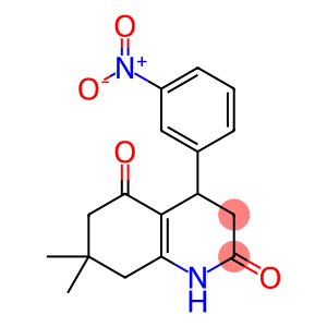 4-{3-nitrophenyl}-7,7-dimethyl-4,6,7,8-tetrahydro-2,5(1H,3H)-quinolinedione