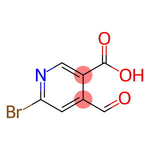 3-Pyridinecarboxylic acid, 6-bromo-4-formyl-