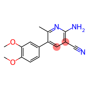 2-amino-3-cyano-6-methyl-5-(3,4-dimethoxyphenyl)pyridine