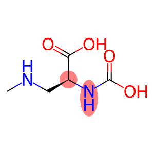 L-Alanine, N-carboxy-3-(methylamino)- (9CI)