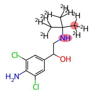 4-Amino-α-(tert-butyl-d9-aminomethyl)-3,5-dichlorobenzyl alcohol, 1-(4-Amino-3,5-dichlorophenyl)-2-(tert-butyl-d9-amino)ethanol