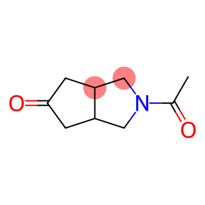 Cyclopenta[c]pyrrol-5(1H)-one, 2-acetylhexahydro-