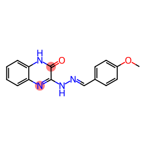 4-methoxybenzaldehyde (3-oxo-3,4-dihydro-2-quinoxalinyl)hydrazone