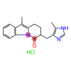 Pyrido[1,2-a]indol-6(7H)-one, 8,9-dihydro-10-methyl-7-[(5-methyl-1H-imidazol-4-yl)methyl]-, monohydrochloride