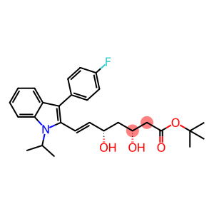 tert-butyl (3R,5S,6E)-7-[3-(4-fluorophenyl)-1-(propan-2-yl)-1H-indol-2-yl]-3,5-dihydroxyhept-6-enoate