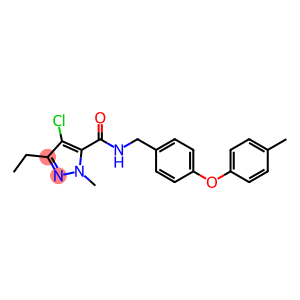 4-氯-3-乙基-1-甲基-N-{[4-(4-甲基苯氧基)苯基]-甲基}-1H-吡唑-5-羧酰胺