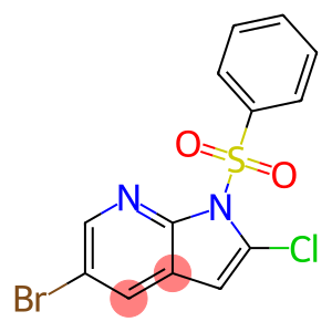 5-溴-2-氯-1-(苯磺酰基)-1H-吡咯并[2,3-b]吡啶