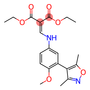 Propanedioic acid, 2-[[[3-(3,5-dimethyl-4-isoxazolyl)-4-methoxyphenyl]amino]methylene]-, 1,3-diethyl ester