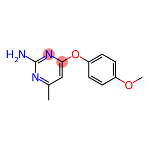 4-(4-Methoxyphenoxy)-6-methylpyrimidin-2-amine, 4-[(2-Amino-6-methylpyrimidin-4-yl)oxy]anisole