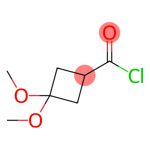 Cyclobutanecarbonyl chloride, 3,3-dimethoxy- (9CI)