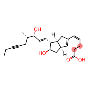 4,5,18,18,19,19-Hexadehydro-16,20-dimethyl-delta 6(9a)-9(O)-methano-pr ostaglandin I1