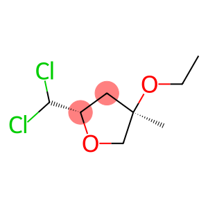 Furan, 2-(dichloromethyl)-4-ethoxytetrahydro-4-methyl-, cis- (9CI)