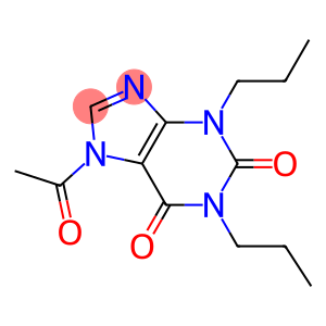 1H-Purine-2,6-dione,  7-acetyl-3,7-dihydro-1,3-dipropyl-