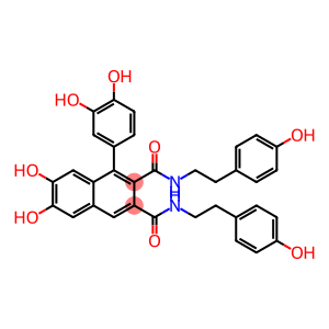 2,3-Naphthalenedicarboxamide, 1-(3,4-dihydroxyphenyl)-6,7-dihydroxy-N2,N3-bis[2-(4-hydroxyphenyl)ethyl]-