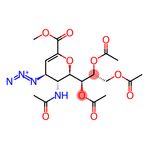 methyl 7,8,9-tri-O-acetyl-5-(acetylamino)-2,6-anhydro-4-azido-3,4,5-trideoxy-D-glycero-D-galacto-non-2-enonate