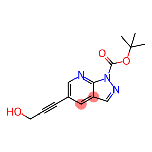 tert-Butyl 5-(3-hydroxyprop-1-yn-1-yl)-1H-pyrazolo[3,4-b]pyridine-1-carboxylate