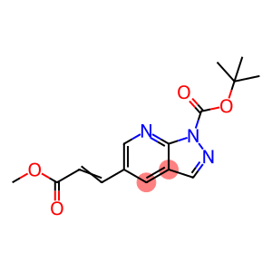 (E)-tert-Butyl 5-(3-methoxy-3-oxoprop-1-en-1-yl)-1H-pyrazolo[3,4-b]pyridine-1-carboxylate