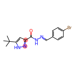 N'-(4-bromobenzylidene)-3-tert-butyl-1H-pyrazole-5-carbohydrazide