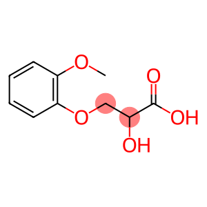 β-(2-methoxyphenoxy)lactic acid
