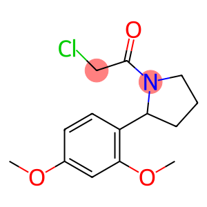 2-chloro-1-[2-(2,4-dimethoxyphenyl)pyrrolidin-1-yl]ethan-1-one