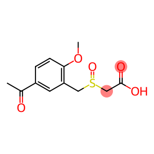 Acetic acid, 2-[[(5-acetyl-2-methoxyphenyl)methyl]sulfinyl]-