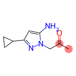 1-(5-Amino-3-cyclopropyl-1H-pyrazol-1-yl)acetone