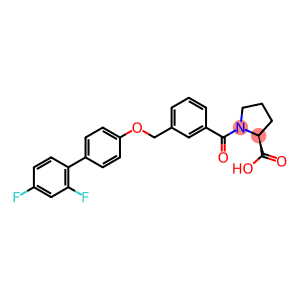(S)-1-(3-(((2',4'-Difluoro-[1,1'-biphenyl]-4-yl)oxy)methyl)benzoyl)pyrrolidine-2-carboxylic acid