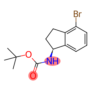 Carbamic acid, N-[(1S)-4-bromo-2,3-dihydro-1H-inden-1-yl]-, 1,1-dimethylethyl ester