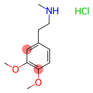 3,4-dimethoxy-n-methyl-phenethylaminhydrochloride