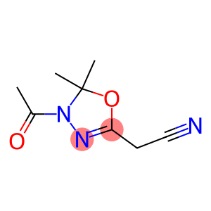1,3,4-Oxadiazole-2-acetonitrile,  4-acetyl-4,5-dihydro-5,5-dimethyl-