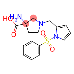 3-amino-1-((1-(phenylsulfonyl)-1H-pyrrol-2-yl)methyl)pyrrolidine-3-carboxylic acid