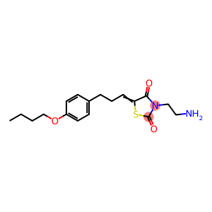 3-(2-Aminoethyl)-5-[3-(4-butoxyphenyl)propylidene]-2,4-thiazolidinedione