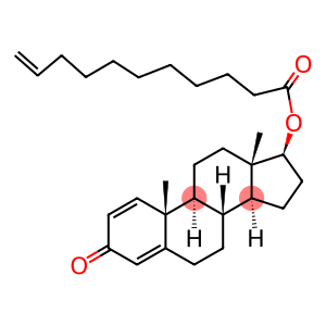 Androsta-1,4-dien-3-one, 17-((1-oxo-10-undecenyl)oxy)-, (17-beta)-