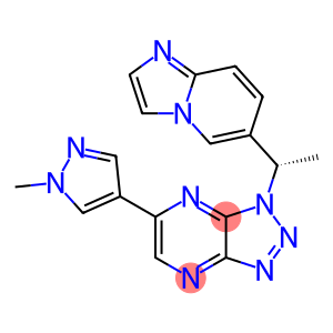 1-[(1S)-1-Imidazo[1,2-a]pyridin-6-ylethyl]-6-(1-methyl-1H-pyrazol-4-yl)-1H-1,2,3-triazolo[4,5-b]pyrazine
