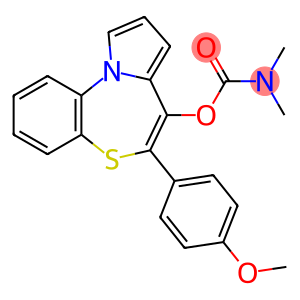 5-(4-甲氧苯基)吡咯[2,1-D][1,5]苯并噻庚因-4-醇-N,N-二甲基氨基甲酸酯
