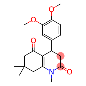 4-(3,4-dimethoxyphenyl)-1,7,7-trimethyl-4,6,7,8-tetrahydro-2,5(1H,3H)-quinolinedione