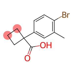 1-(4-bromo-3-methylphenyl)cyclobutanecarboxylic acid