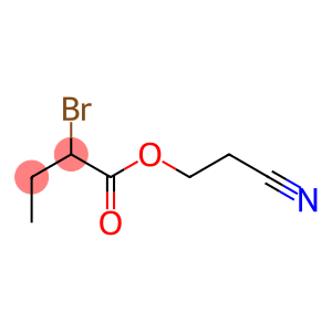Butanoic acid, 2-bromo-, 2-cyanoethyl ester (9CI)