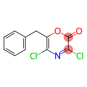 2H-1,4-Oxazin-2-one,  3,5-dichloro-6-(phenylmethyl)-