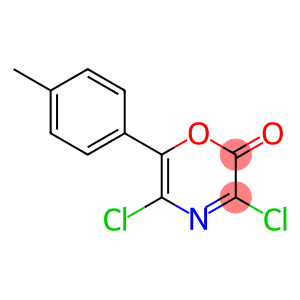 2H-1,4-Oxazin-2-one,  3,5-dichloro-6-(4-methylphenyl)-