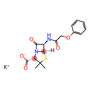 potassium 3,3-dimethyl-7-oxo-6-[(phenoxyacetyl)amino]-4-thia-1-azabicyclo[3.2.0]heptane-2-carboxylate