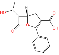 6-(1-hydroxyethyl)-2-phenyl-1-oxa-2-penem-3-carboxylic acid